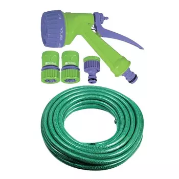 Набор поливочный Palisad 67424: шланг 1/2" х 15 м, распылитель, соединители, адаптер