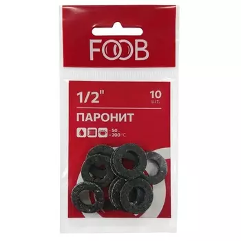 Набор прокладок из паронита FOOB 1/2", 10 шт.