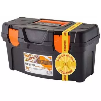 Набор ящик для инструментов Master Economy 16" , в подарок органайзер Master 5.5" ПЦ 6671