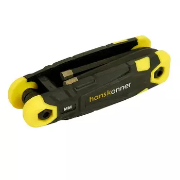 Набор шестигранных ключей Hanskonner HK1045-04-8H, 1,5-8 мм, 8 шт, S2, складные