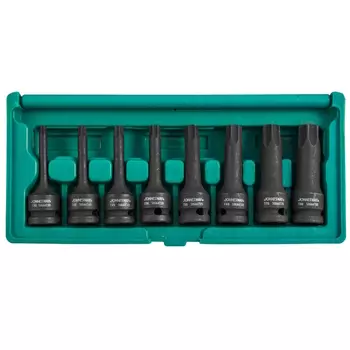 Набор шестигранных ударных головок Jonnesway S06A408S, 1/2DR"T30-T80, 8 предметов