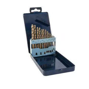 Набор спиральных сверл по металлу ТhorvikTDBS13K5 052897, HSS Co, в металлическом кейсе, d1.5-6.5 мм, 13 предметов