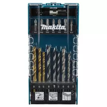 Набор сверл и бит Makita D-74887, 17 шт.