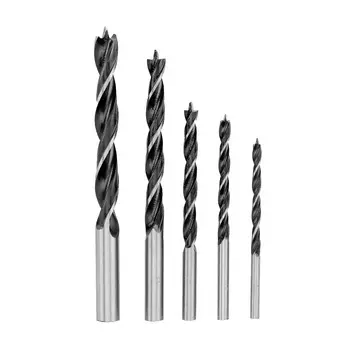 Набор сверл по дереву Sparta 702105, 4-5-6-8-10 мм, 5 шт., цилиндрический хвостовик