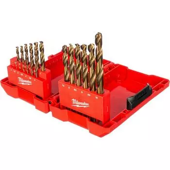 Набор сверл по металлу HSS-G Co Milwaukee 4932352470, 19 шт.