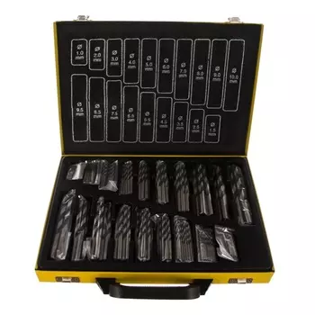 Набор сверл по металлу Энкор (170 шт., 1-10 мм, шаг 0.5) 21170