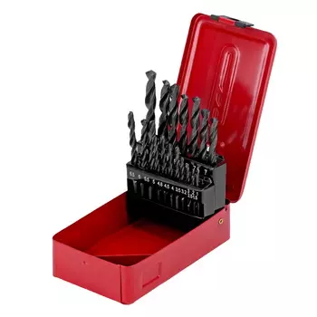 Набор сверл по металлу Sparta 723755, 1-10 мм, HSS, 21 шт, цилиндрический хвостовик