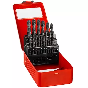 Набор сверл по металлу Зубр Мастер 29605-H25, 1-13 мм, 25 шт