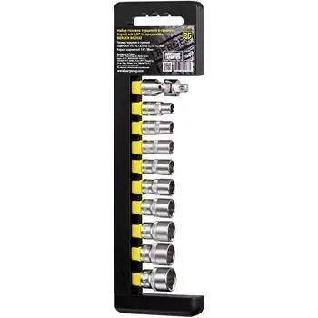 Набор торцевых головок Berger SuperLock BG2032 (посадочный 1/4 дюйма, сталь, 10 шт.)