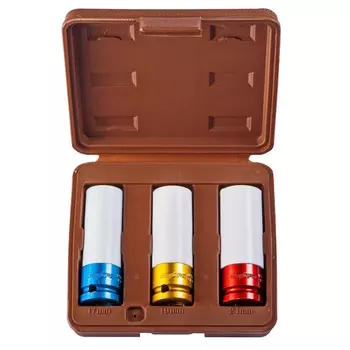 Набор торцевых головок ударных глубоких Ombra 912503, 1/2"DR 3 предмета