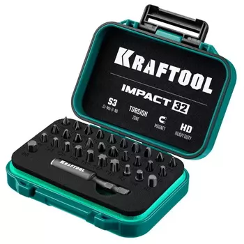 Набор ударных бит Kraftool Impact-32 26066-H32, 32 шт