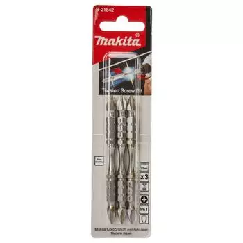 Насадка двусторонняя Makita Silver Torsion PH1, 85 мм, E-form (MZ), 3 шт. B-21842
