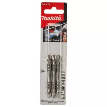 Насадка двусторонняя Makita Silver Torsion PH3, 65 мм, E-form (MZ), 3 шт. B-21870