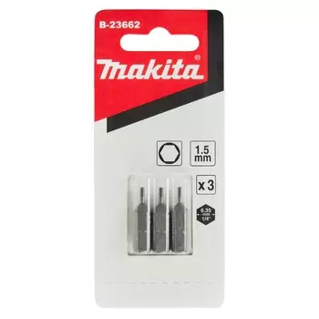 Насадка HEX Makita B-23662 1.5, 25 мм, C-form, 3 шт.