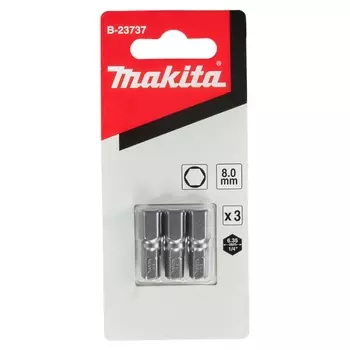 Насадка HEX Makita B-23737 8.0, 25 мм, C-form, 3 шт.