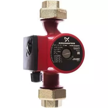 Насос циркуляционный Grundfos UPS 32-40/180 (с гайками 96281389, маломощный)