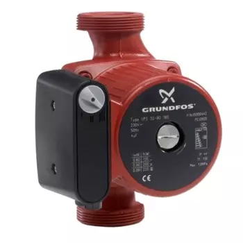 Насос циркуляционный Grundfos UPS 32-80/180 с гайками 95906443 (ip44, 173 лмин)