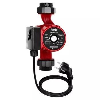 Насос циркуляционный с кабелем 80см Jemix ЦН-32/4-180 для теплоснабжения частного дома