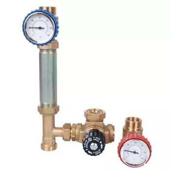 Насосная группа с термостатическим смесительным клапаном 3/4" Stout SDG-0002-002001 без насоса