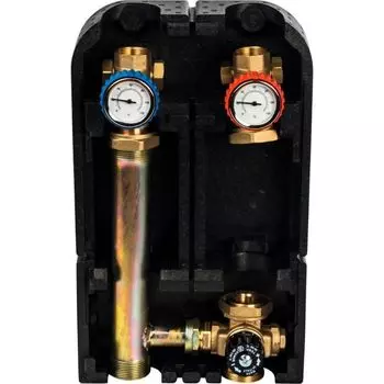 Насосная группа Stout с термостатическим смесительным клапаном 1" без насоса SDG-0002-002501