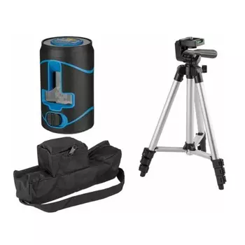 Нивелир лазерный Bull LL 2201 0323140 со штативом в кор. 2х120°, до 30 м, +/- 0.3 мм/м, зеленый