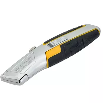 Нож JCB JLC005, металлический, с выдвижным трапециевидным лезвием, тип "А24", автозамена лезвий