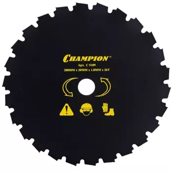 Нож с долотообразными зубцами Champion C5109 26/200/20 (CLS-5800)