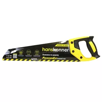 Ножовка по дереву Hanskonner HK1060-01-4007 (400 мм, 7-8 TPI, SK5, 3D зуб)