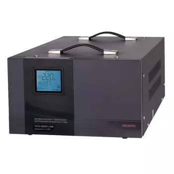Однофазный стабилизатор напряжения Ресанта ACH 5000/1-ЭМ 63/1/6 (5-киловаттный)