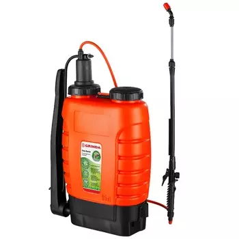 Опрыскиватель садовый ранцевый Grinda "Fine Spray" 425216, телескопический удлинитель, 15 л