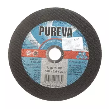 Отрезной круг по металлу Pureva 400533 (180x2,5x22 мм)