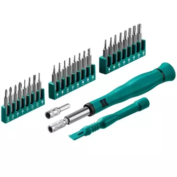 Отвертка для точных работ со сменными битами Kraftool Precision-28 25677, 28 предметов
