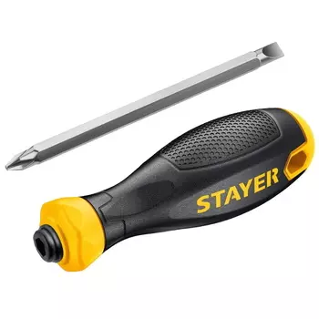 Отвертка переставная Stayer Hercules 2512_z02, 2-in-1 PH2/SL6, 80 мм