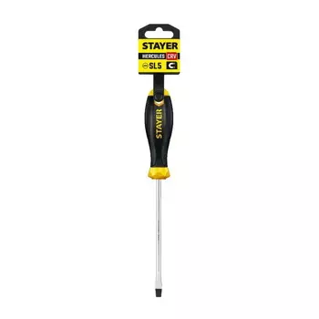 Отвертка плоская Stayer HERCULES 2509-05-10_z03 SL5*100мм