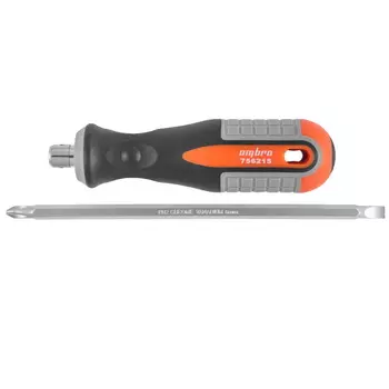 Отвертка стержневая двусторонняя Ombra Round Grip 055777 756215, РН2, SL6x150 мм
