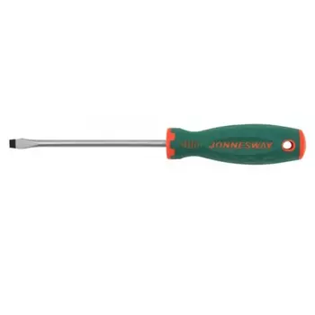 Отвертка стержневая шлицевая ANTI-SLIP GRIP Jonnesway D71S5150 046124, SL5.5х150 мм