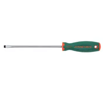 Отвертка стержневая шлицевая ANTI-SLIP GRIP Jonnesway D71S8200 046135, SL8.0х200 мм