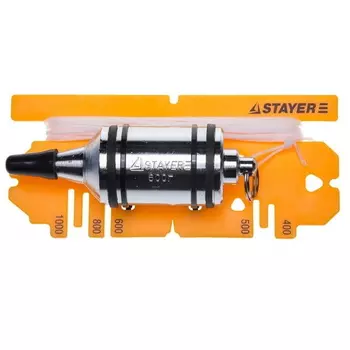 Отвес Stayer "Profi" 06352-60, строительный со шнуром, с противоударными ободками, 600 г