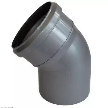 Отвод канализационный Tebo, полипропилен, 110, 30 град.