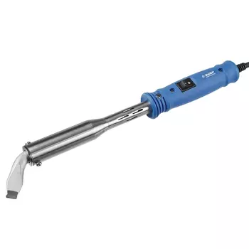 Паяльник Зубр "ПРОФЕССИОНАЛ" 55301-200, с выключателем, пластмассовой рукояткой и долговечным жалом, 200Вт, клин