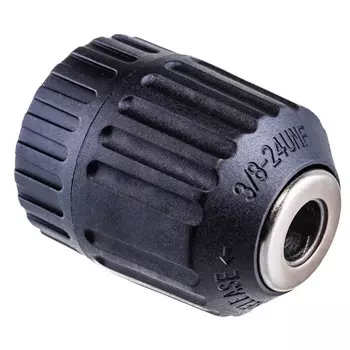 Патрон Stayer 29052-10-3/8, быстрозажимной, для дрели, 10 мм, посадочная резьба 3/8", Д 0,8-10мм, пластиковый корпус