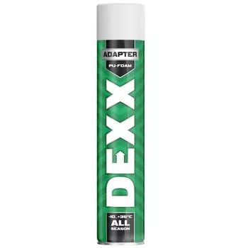 Пена монтажная полиуретановая адаптерная Dexx Standard, 750 мл