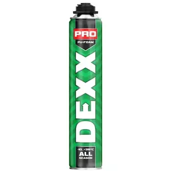 Пена монтажная полиуретановая профессиональная Dexx Pro, 750 мл