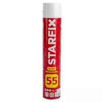 Пена монтажная Starfix Foam 55 SM-65855-1, бытовая всесезонная 750мл