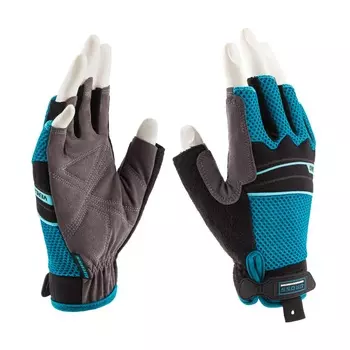 Перчатки комбинированные облегченные Gross 90308, открытые пальцы AKTIV, М