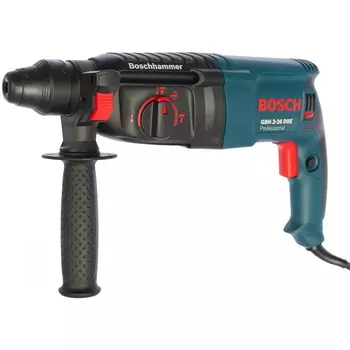 Перфоратор Bosch GBH 2-26 DRE 0.611.253.708 (тип патрона SDS-Plus, мощность 800 Вт, 2.7 Дж, вес 2.9 кг)
