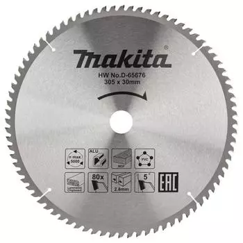 Пильный диск Makita D-65676 универсальный 305x30x2.8/2x80T