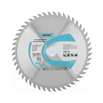 Пильный диск по дереву Gross 73309 ф160 х 20 мм, 48 зубьев + кольцо 20/16мм