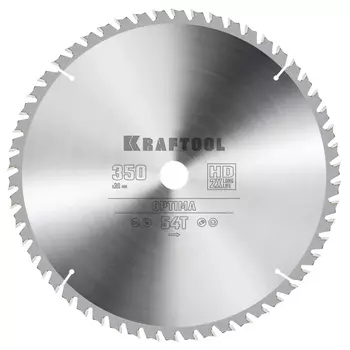 Пильный диск по дереву Kraftool Optima 36951-350-30, 350 х 30 мм, 54Т