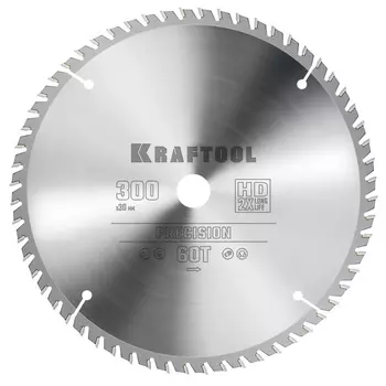 Пильный диск по дереву Kraftool Precision 36952-300-30, 300 х 30 мм, 60Т